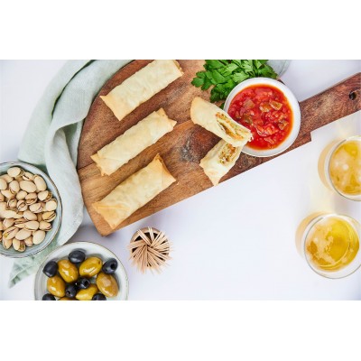 Vegetarische Loempia – Krokante vegetarische loempia, Wooly Banketbakkerij Brussel